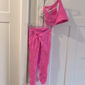 Pink Scrunch Gym set